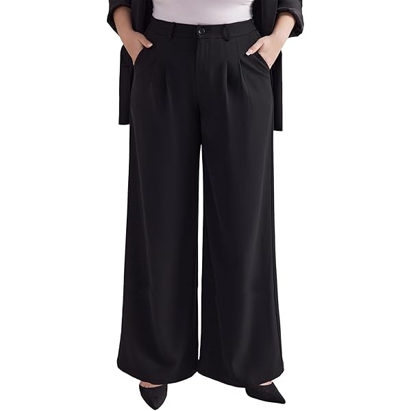 LilySilk Double-Faced Silk Charmeuse Pants for Women Dressy